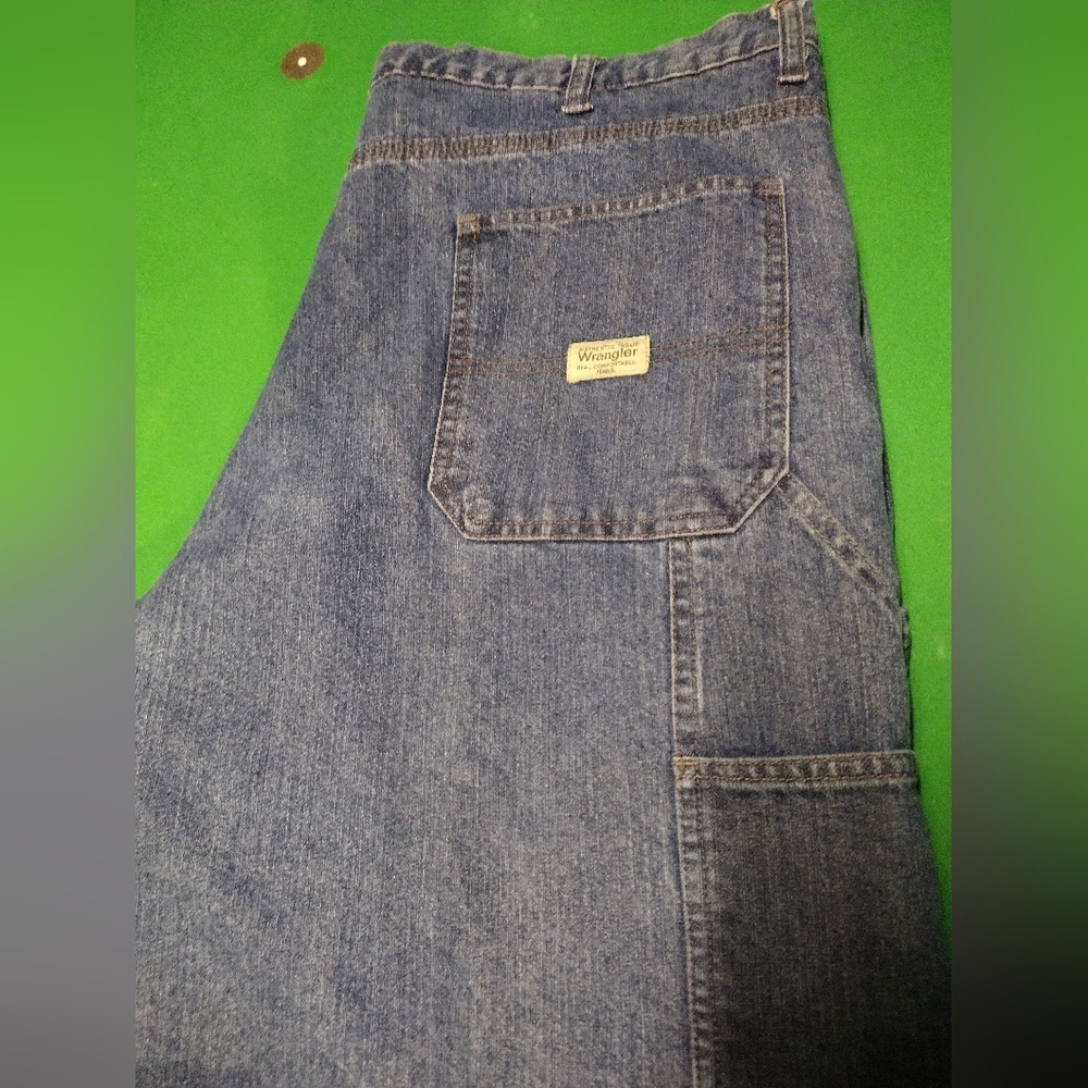 Men's Wrangler Fleece Lined   Carpenter Jeans 38"X32"EUC